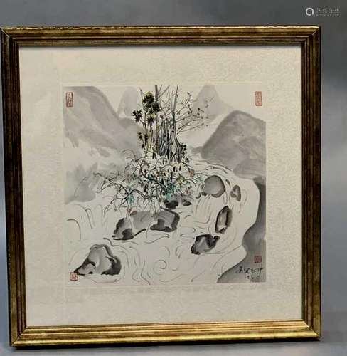 Chinese Watercolor Painting- Wu Guanzhong