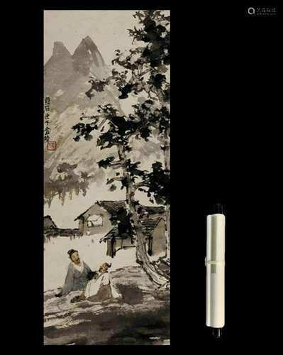 Chinese Scroll Painting- Fu Bao Shi