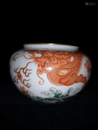 Qing Dynasty Chinese Porcelain Brush Washer