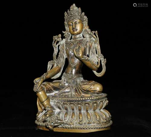 Ming Dynasty Yongle Copper Tara Statue