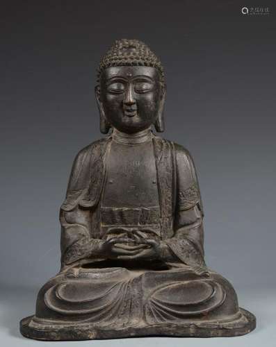 Qing Dynasty Bronze Buddha Statue