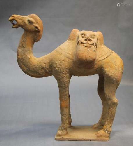 Large Han Dynasty Pottery Camel