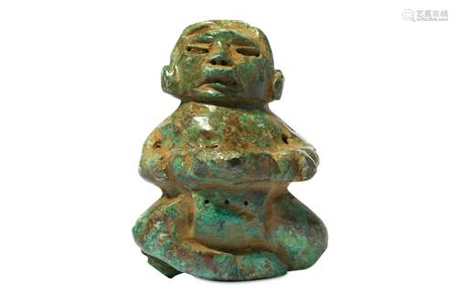 A PRE-COLUMBIAN STONE FIGURE