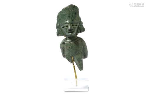 A MAYA HARDSTONE STATUETTE