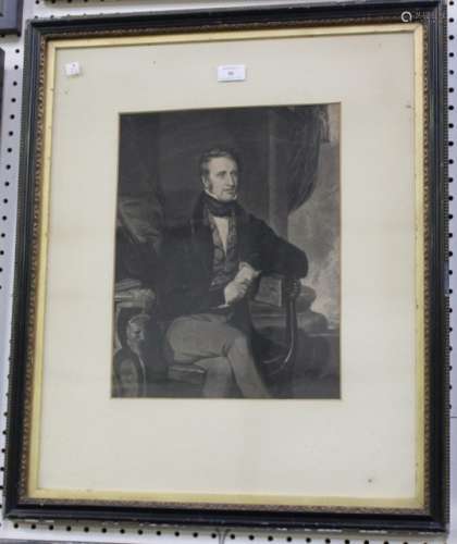 Thomas Hodgetts, after Thomas Clement Thompson - Dudley Ryder, 2nd Earl of Harrowby, mezzotint,