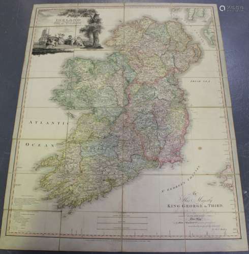 Samuel John Neele, after Daniel Augustus Beaufort - 'Ireland Civil and Ecclesiastical' (Map of the