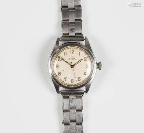 A Rolex Oyster Perpetual steel cased gentleman's wristwatch, circa 1959, the movement detailed '