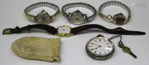 A Helbros gold cased and diamond set lady's wristwatch with signed jewelled movement, the signed