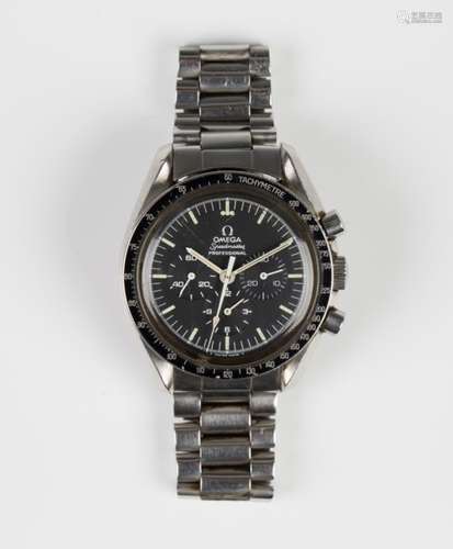 An Omega Speedmaster Professional 'Moonwatch' chronograph steel cased gentleman's bracelet