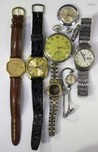 A Tissot Automatic Seastar gilt metal fronted and steel backed gentleman's wristwatch, the signed