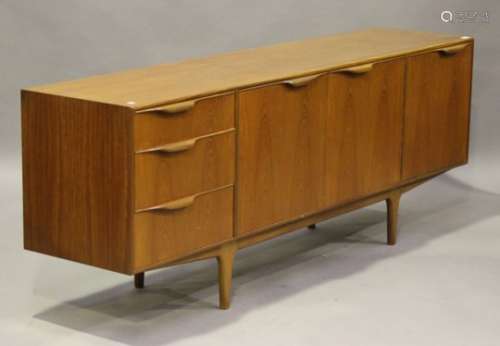 A mid/late 20th century teak sideboard by McIntosh & Co Ltd, fitted with a drawer and cupboards,
