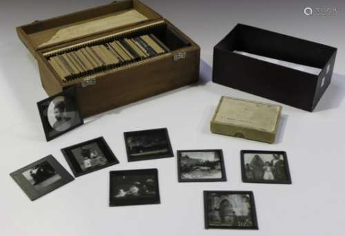 A selection of photographic glass slides, mainly relating to India and Persia.Buyer’s Premium 29.