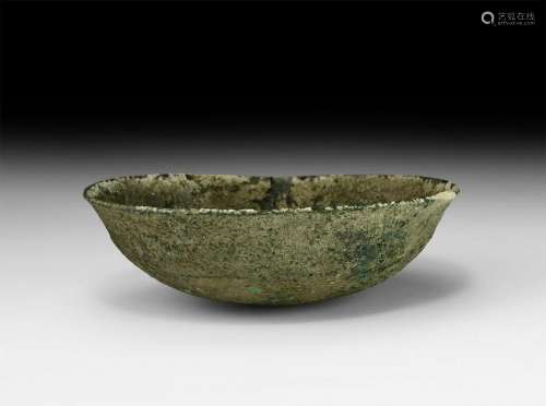 Roman Shallow Bronze Bowl