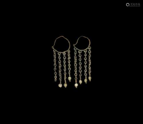 Roman Silver Earring Pair