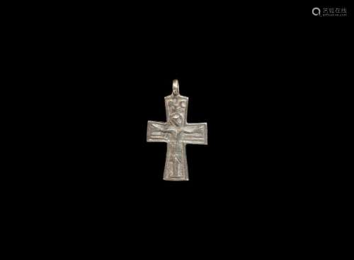 Byzantine Silver Cross Pendant