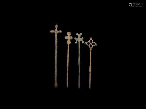 Byzantine Cross-Headed Pin Collection