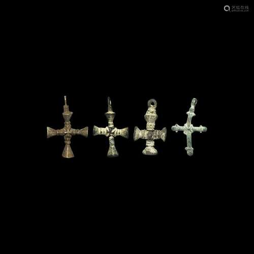 Byzantine Pendant Cross Group