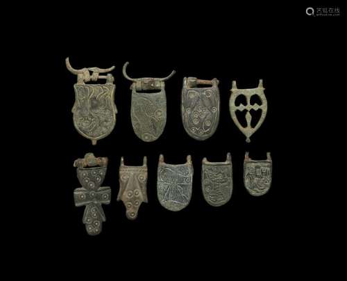 Byzantine Ornamented Buckle Plate Group