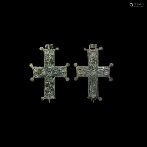 Byzantine Reliquary Cross Pendant