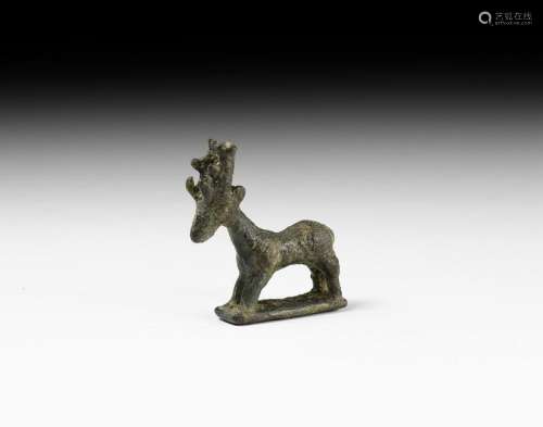 Western Asiatic Standing Stag Statuette