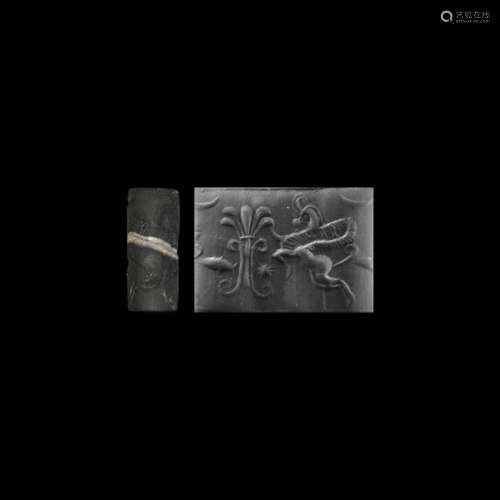 Western Asiatic Cylinder Seal with Gryphon