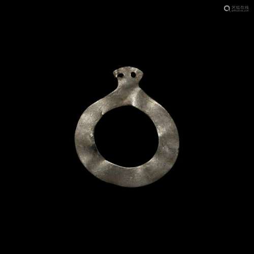 Western Asiatic Silver Pendant