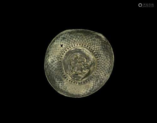 Western Asiatic Bowl with Warrior in Centre