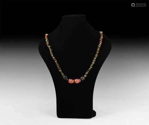 Western Asiatic Glass and Other Bead Necklace