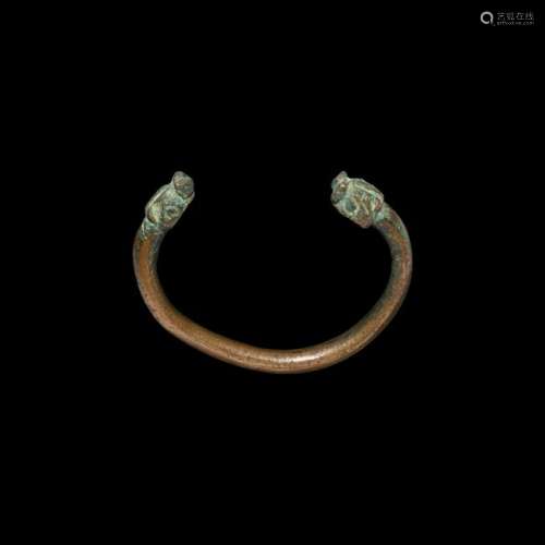 Western Asiatic Bracelet with Lion-Heads