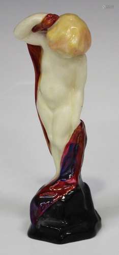 A Royal Doulton porcelain figure Sea Sprite, HN1261, green printed, red painted and impressed