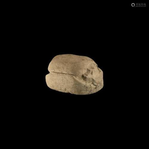 Western Asiatic Large Limestone Scarab