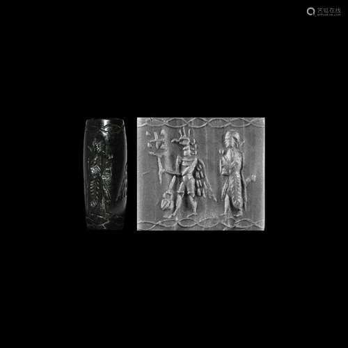 Western Asiatic Figural Cylinder Seal