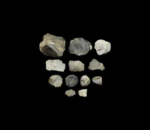 Stone Age Grime's Graves Flint Tool Collection