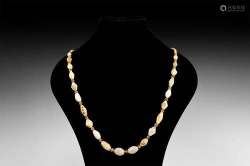 Western Asiatic Agate Bead Necklace