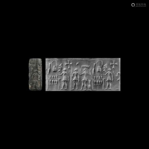 Western Asiatic Cylinder Seal with Figures