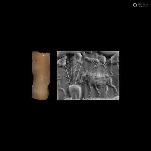 Western Asiatic Cylinder Seal with Boar