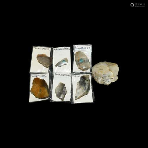 Stone Age Worthing Sussex Flint Tool Collection