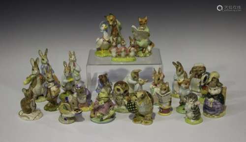 Twenty-four Royal Albert Beatrix Potter figures, each with mark BP-6, comprising Mr Alderman