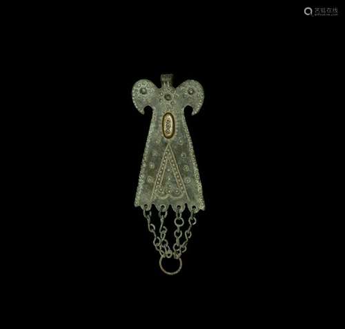 Ostrogothic Pendant with Birds-Heads