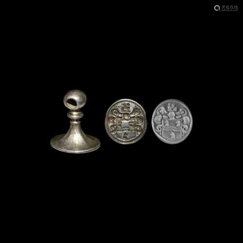 Post Medieval Armorial Silver Seal