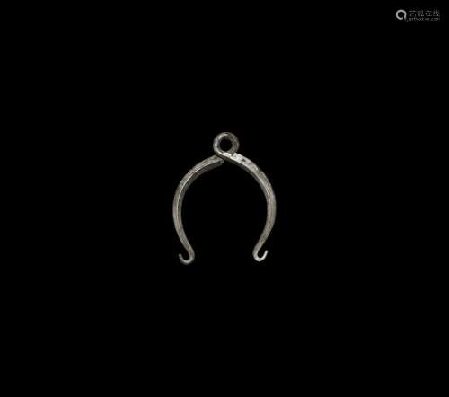 Viking Silver Lunar Pendant