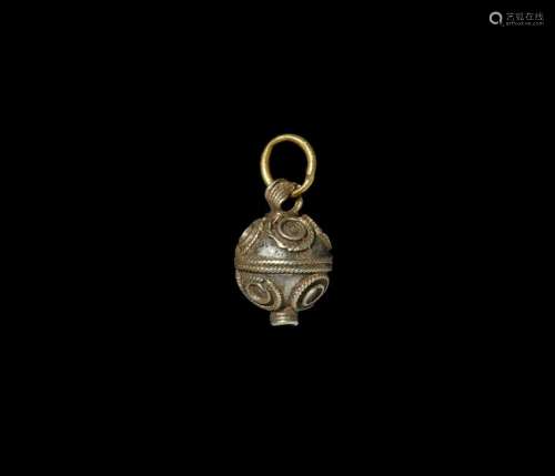 Viking Gold Orb Pendant