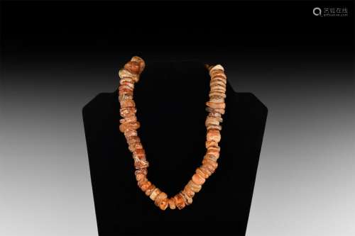 Viking Amber Bead Necklace