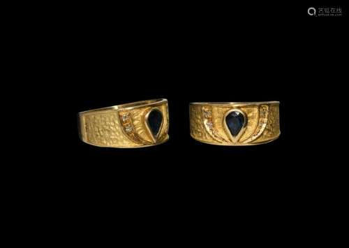 Vintage Gold Ring with Gemstones