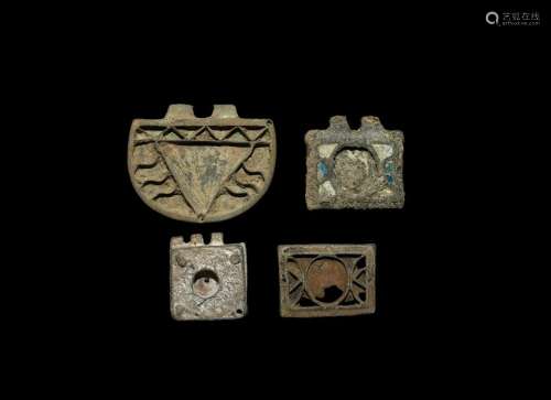 Medieval Belt Mount Group with Inlays