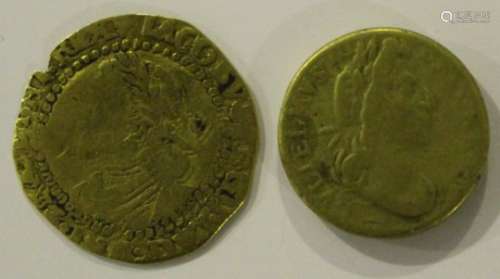 A James I quarter-laurel and a William III half-guinea coin weight.Buyer’s Premium 29.4% (