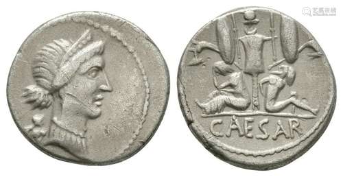 Julius Caesar - Gallic Arms Denarius