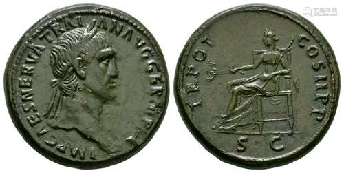 Trajan - Pax Sestertius