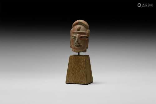 Pre Columbian Tlatilco Female Idol Head