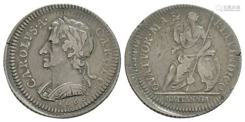 Charles II - 1665 - Silver Pattern Farthing